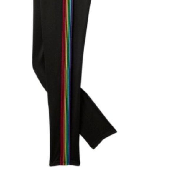 Just Me High Waist Leggings Rainbow Stripe L/XL